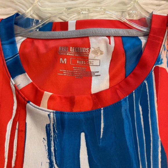 Reel Legends Man Shirt size M BNWOT length 28” pit to pit 40” - Picture 6 of 8